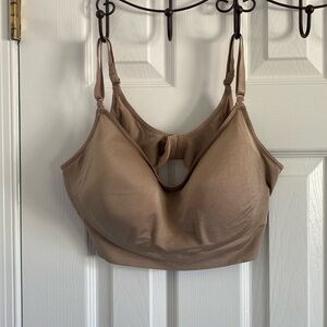Warners RM0911A Easy Does It 2XL Comfort Band Wireless Lightly Lined Bra Tan